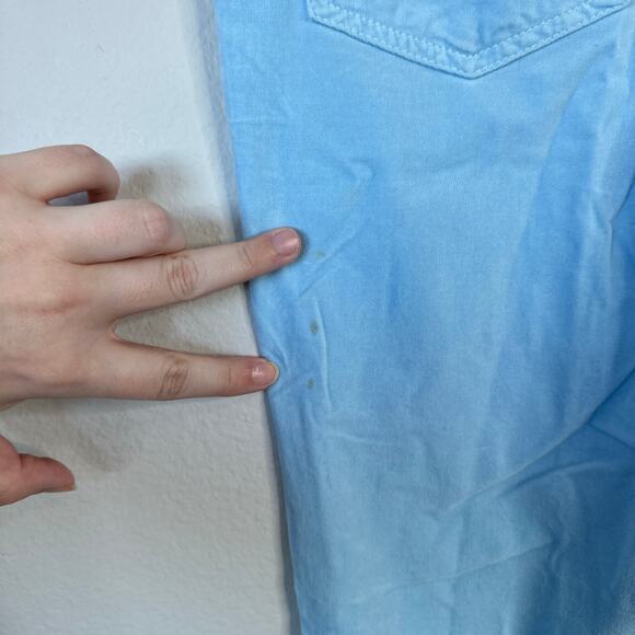 J MCLAUGHLIN Watson Velvet Jeans Pants Light Blue Skinny Cotton Velour Size 4 - Picture 8 of 8